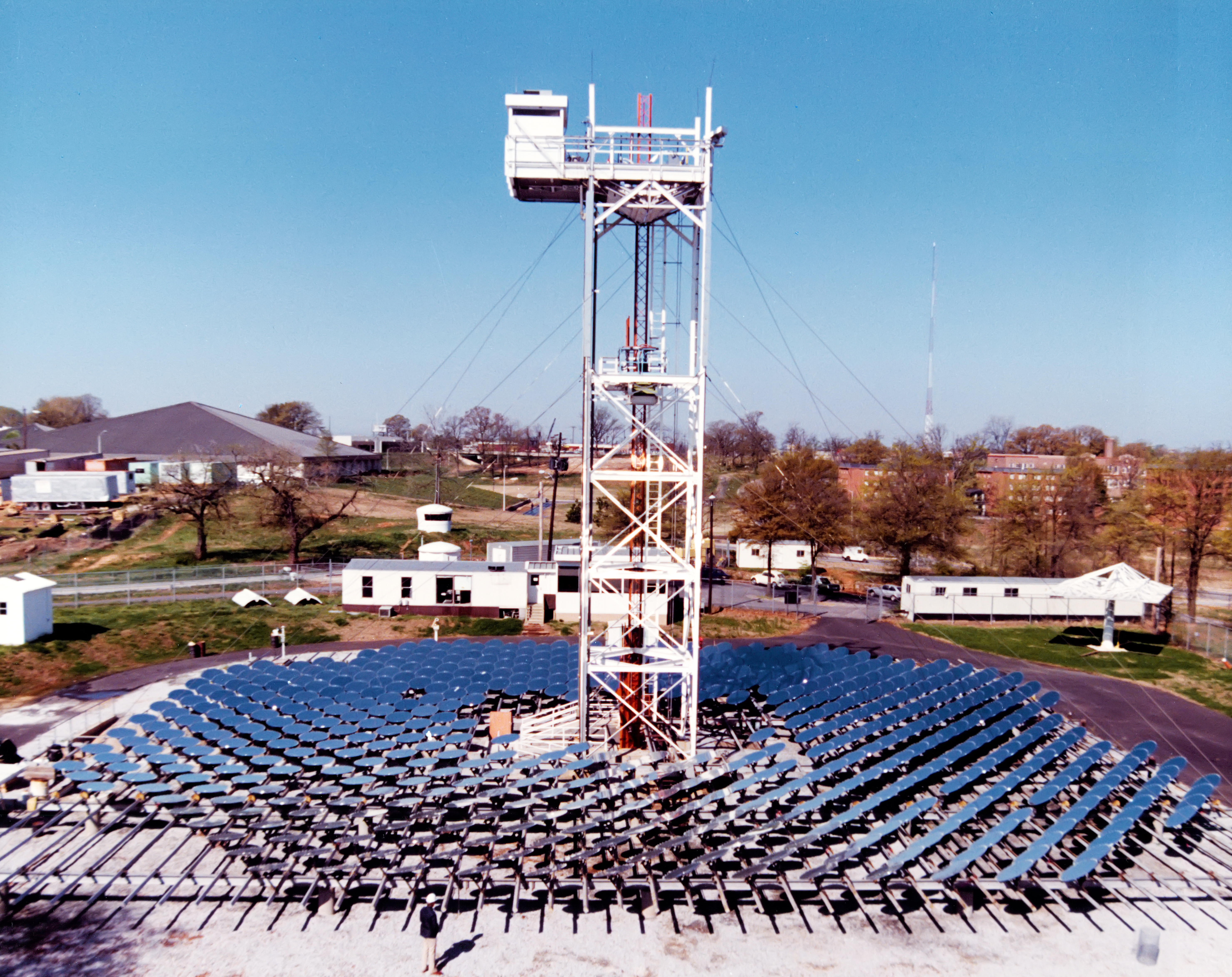 test facility for a solar thermal furnace