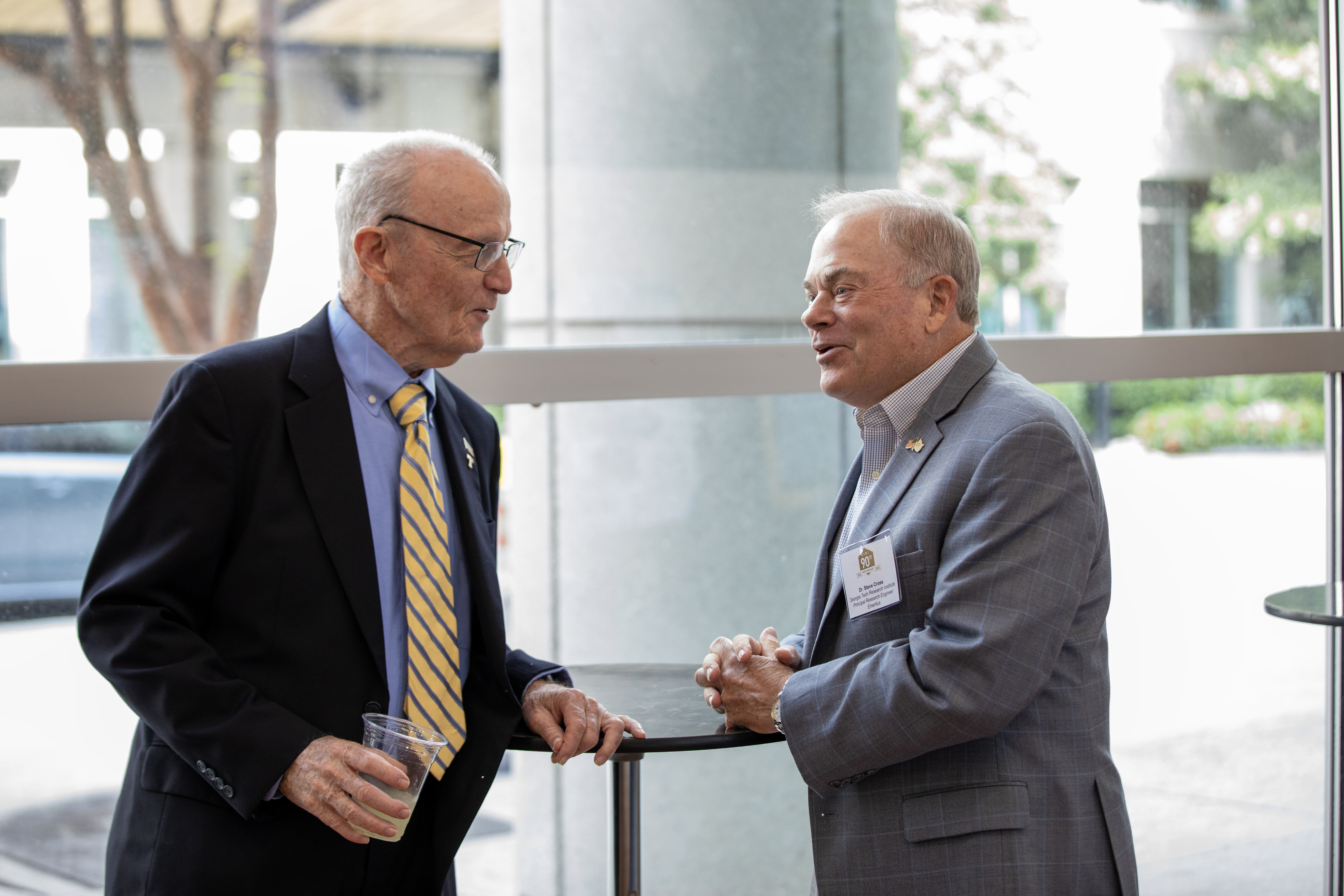 Dr. Ed Reedy, recipient of the GTRI Distinguished Alumni Award and Dr. Steve Cross