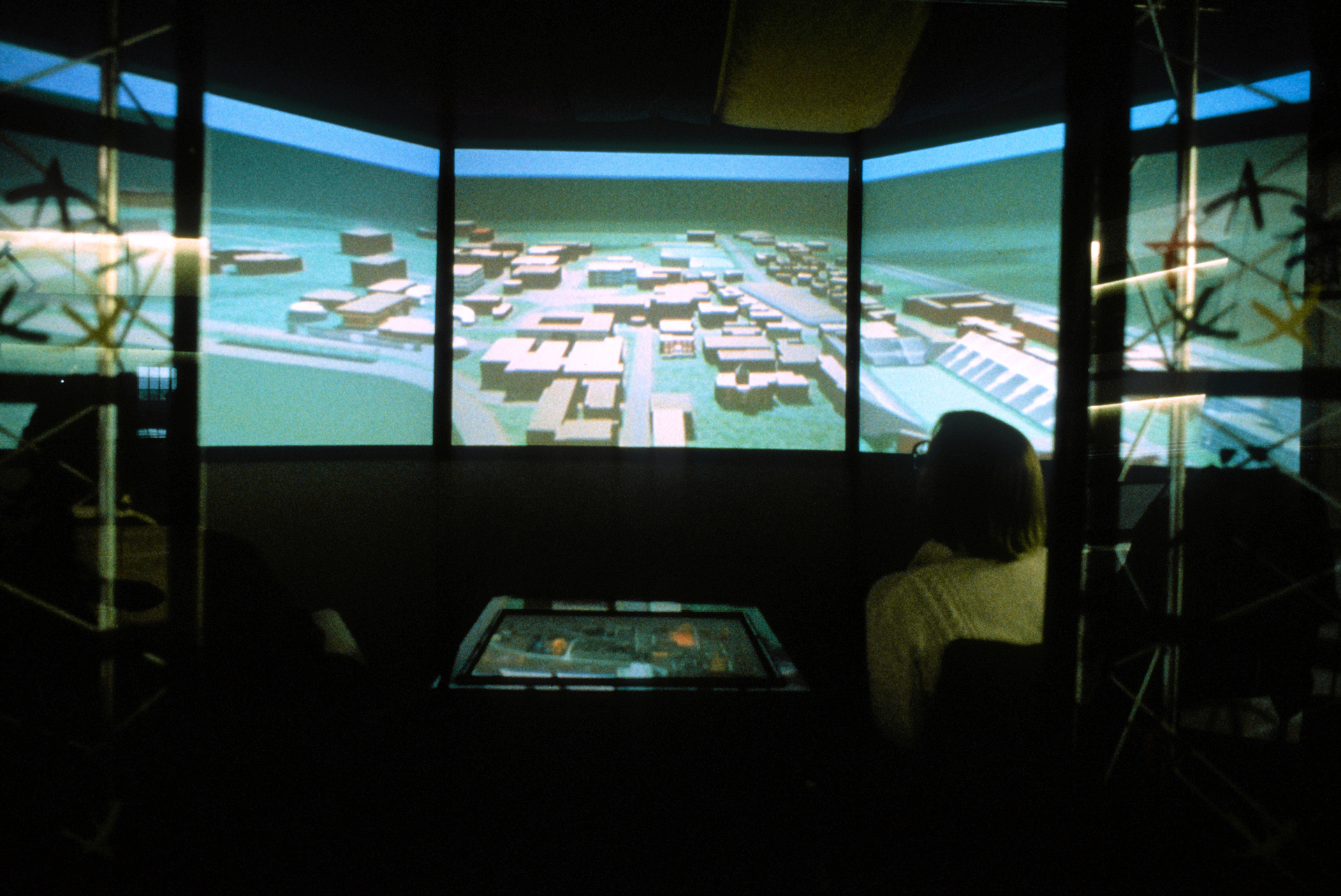 This seven foot tall videodisc system was cutting-edge technology in the 1990s.