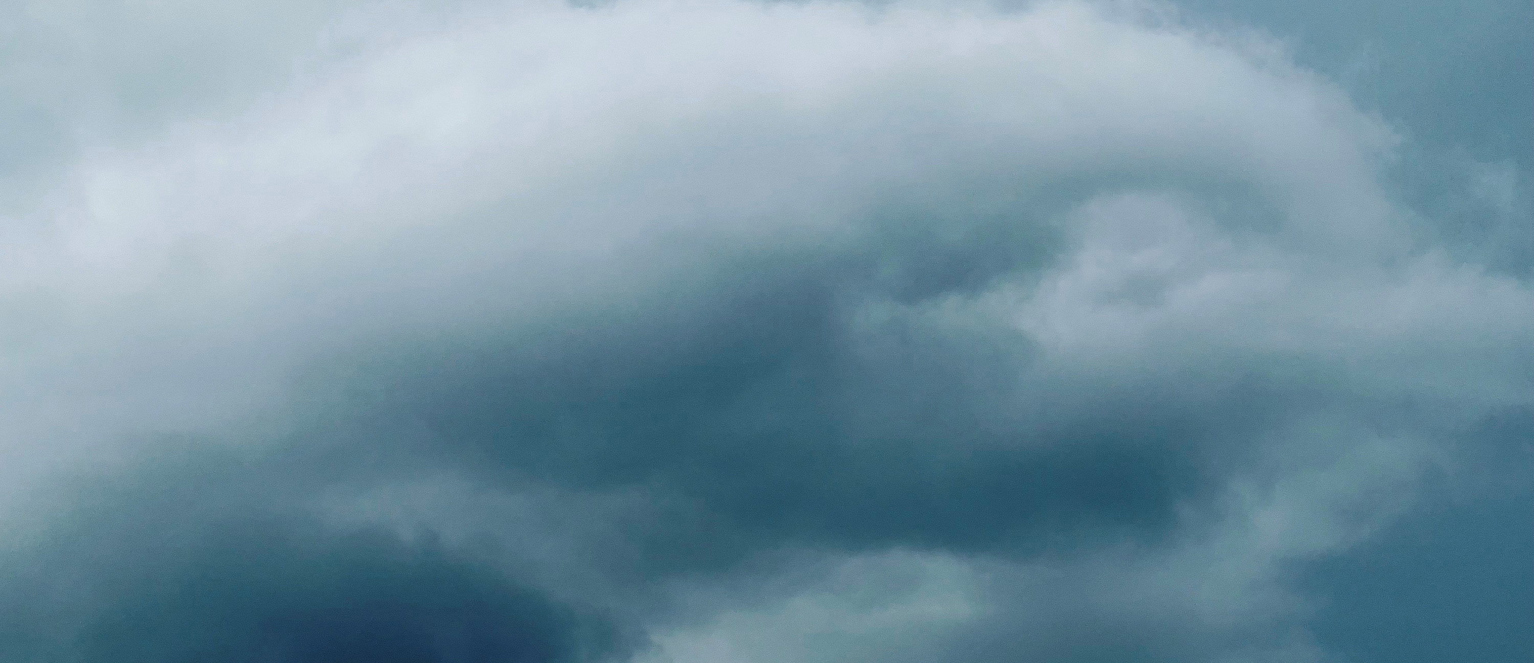 Thunderstorm clouds indicate severe weather