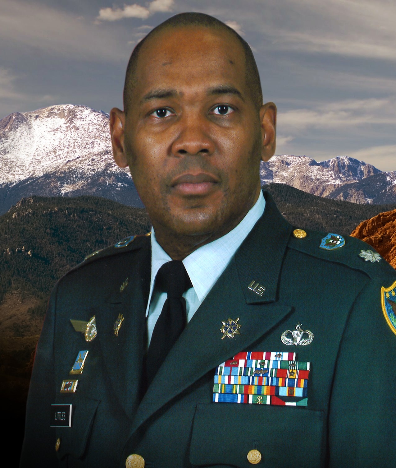 Troy Littles Portrait in the military in the past