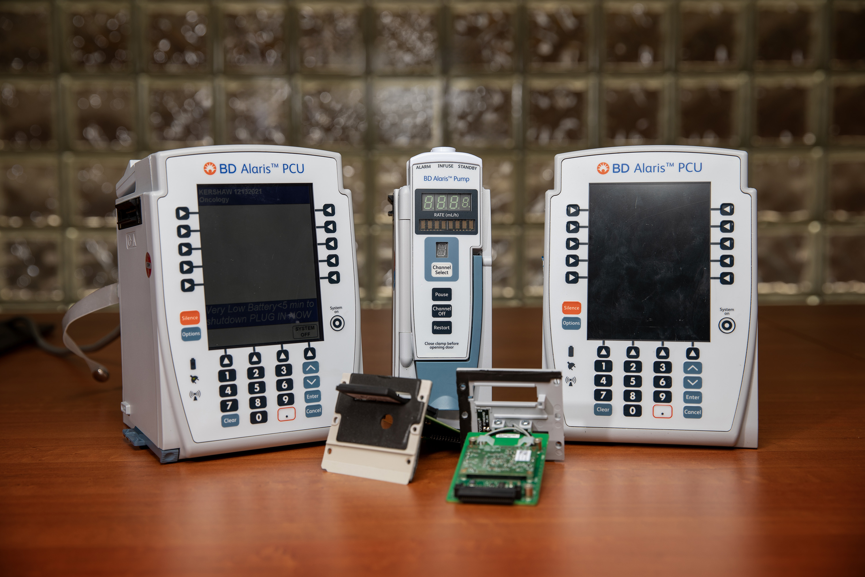 Examples of infusion pumps widely used in hospitals