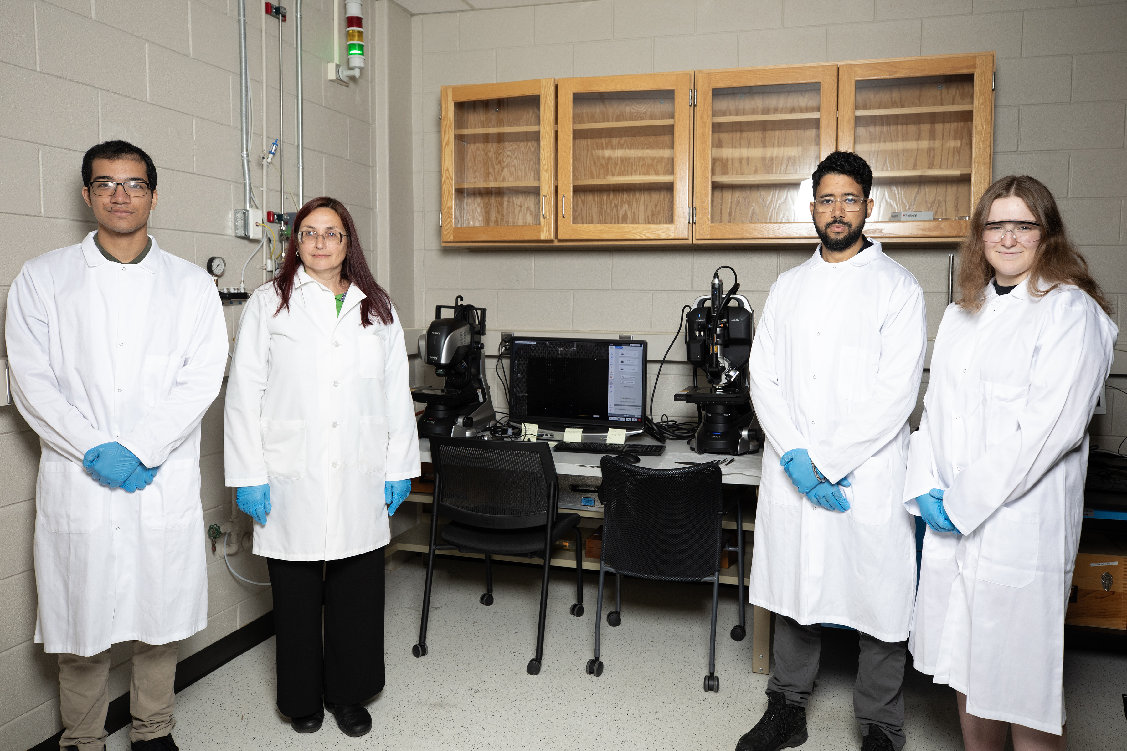 Research team that analyzed space materials