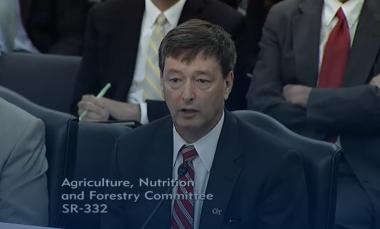 Gary McMurray testifying before the Senate Committee on Agricultural, Nutrition and Forestry.