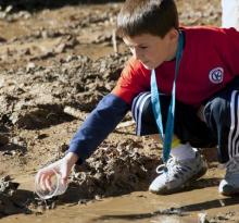 Students release fish into Chattahoochee River for STEM Program