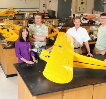 GTRI researchers with aircraft