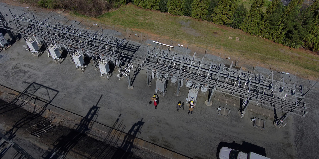 Aerial view of Marietta Power Station