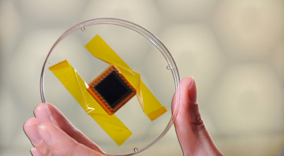 GTRI produced a solar cell for space testing (Credit: Gary Meek, Georgia Tech)