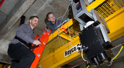 gtri researchers and lidar prototype