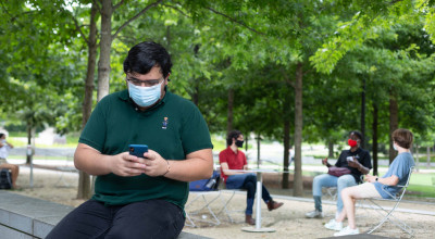 Members of the Georgia Tech community can use the NOVID exposure notification app to be anonymously notified if they have been potentially exposed to Covid-19.