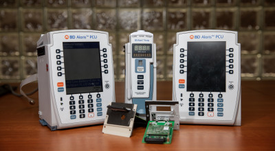 Example of infusion pumps used in hospitals